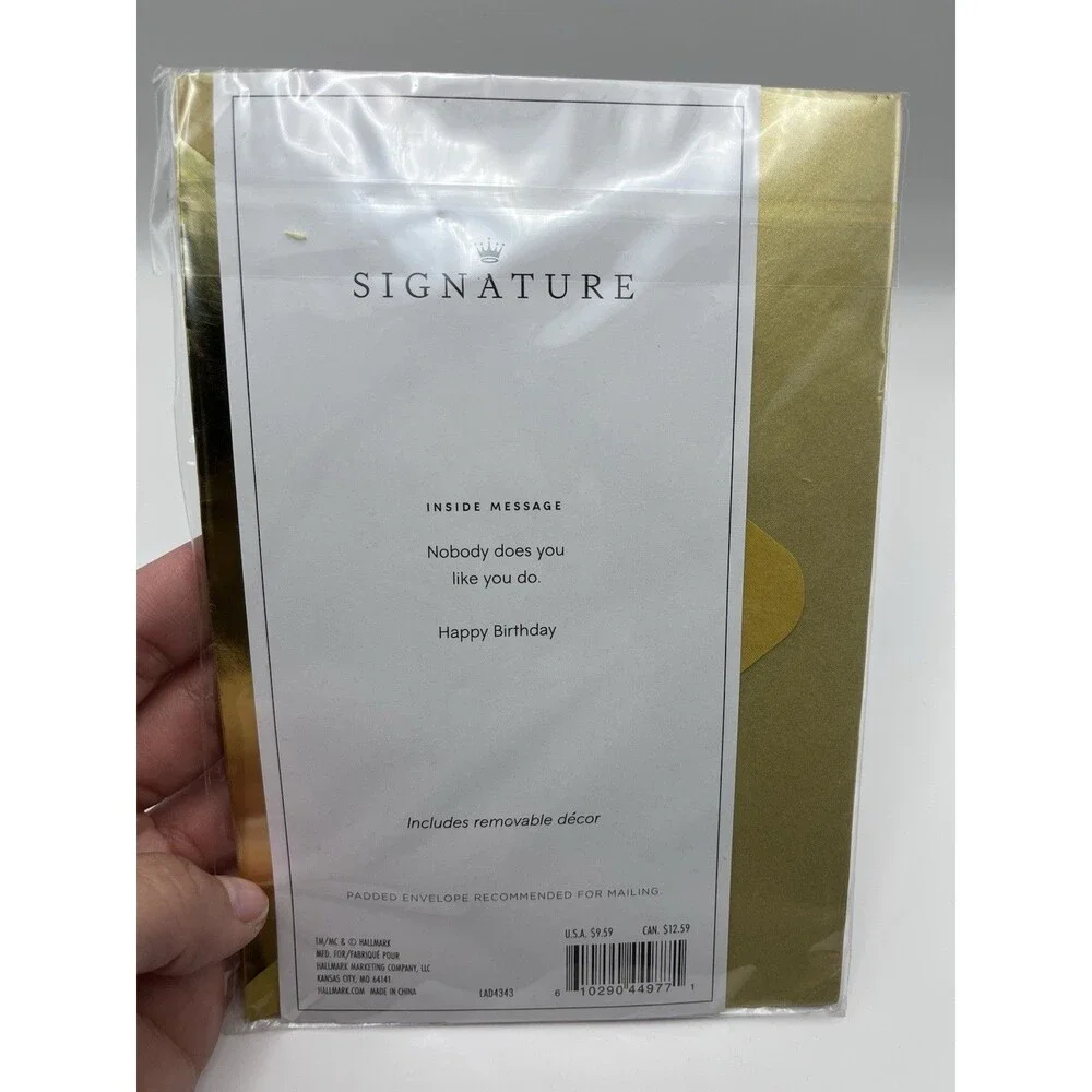 Hallmark Signature Sassy Classy Birthday Card Removable Banner New